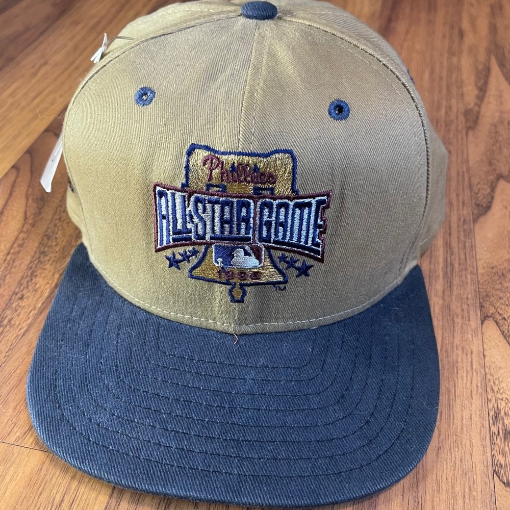 Jay Buhner Signed 1996 MLB All Star Game Hat New Era NWT Vintage Tan Navy OSFA